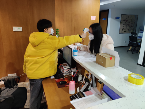 
                                                汇智科技联络企业、防疫工作两不误