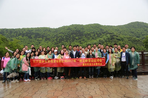 麓谷实业举行“桃花岭登山运动会”